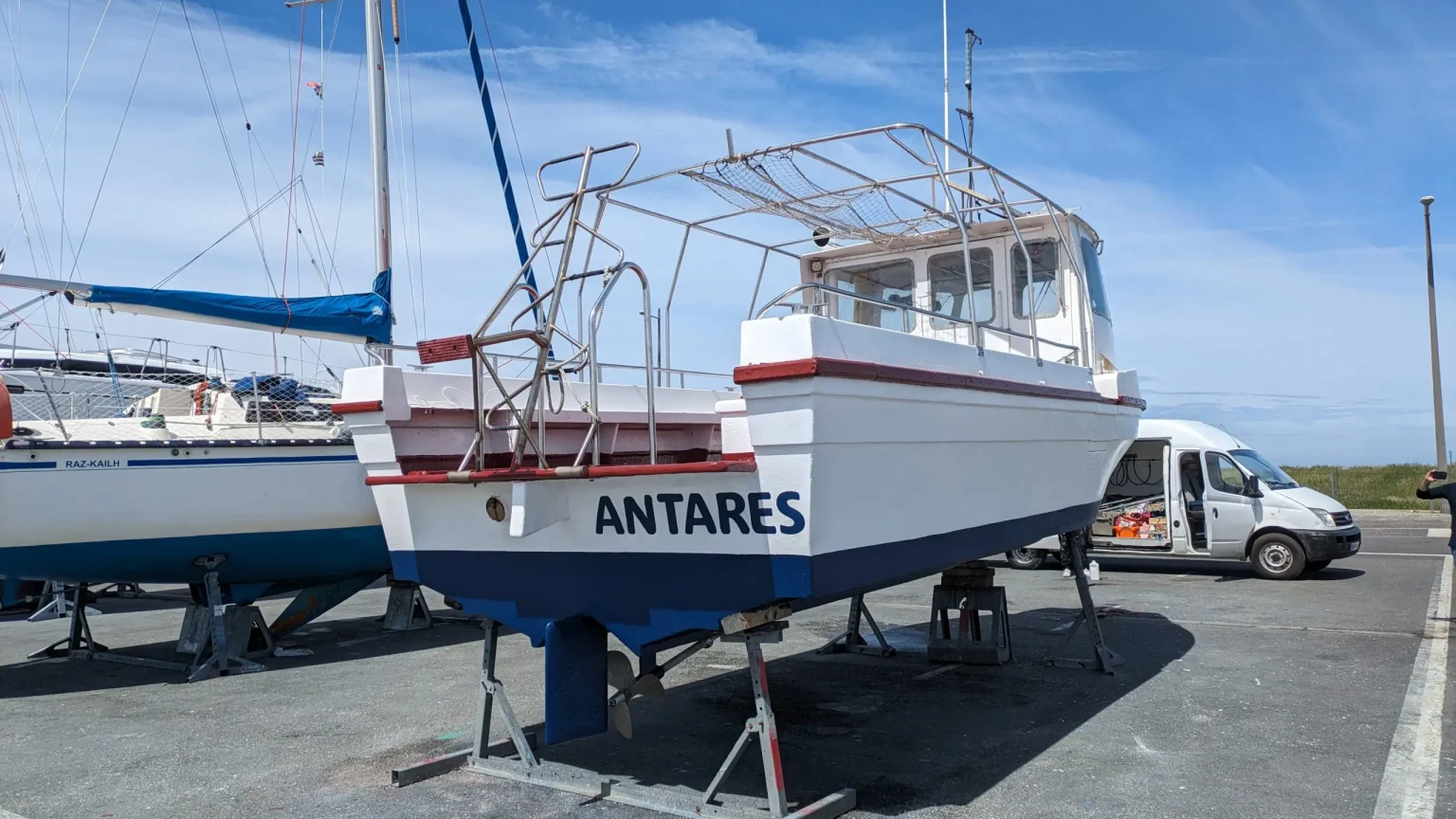 Arrière du bateau Antares